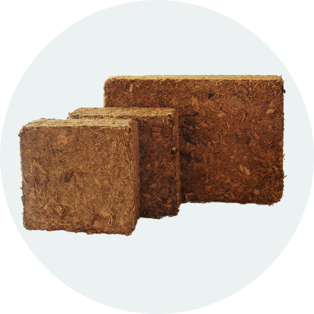 coir blocks and planks